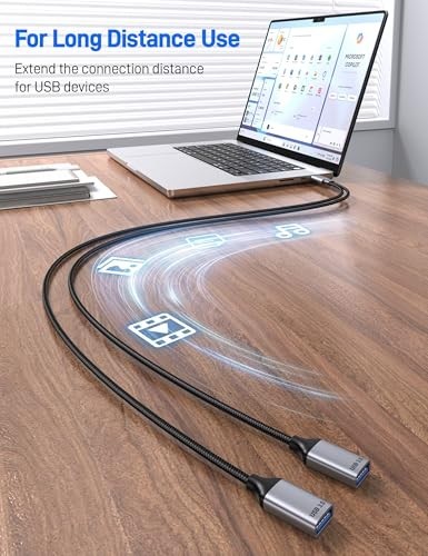 6.6ft USB 3.0 Y Splitter Cable - Dual USB Female Adapter for Data & Charging gallery