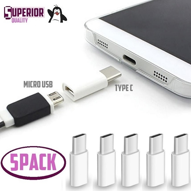 5x Micro USB to Type-C Data Adapter Converter for LG G5 Nexus 5x Galaxy S8 Plus gallery