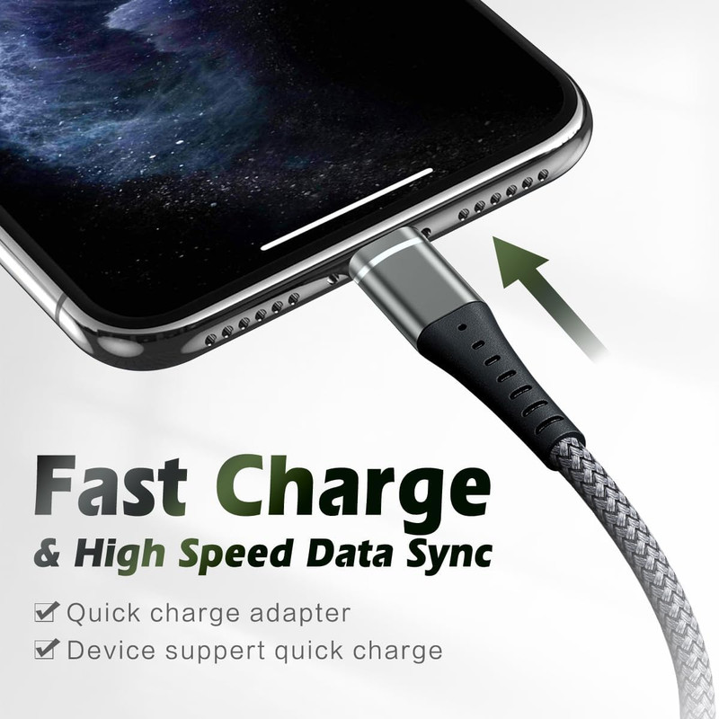 USB C to Lightning Cable 2 Pack 3FT [Apple Mfi Certified] Iphone Cable, Iphone C gallery