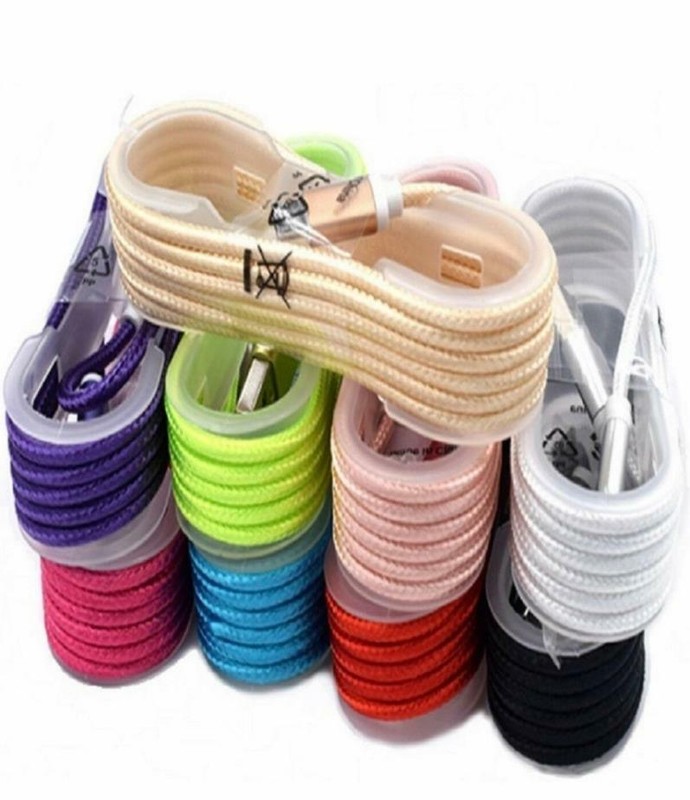 10x Lot of 5FT Heavy Duty USB Braided Charger Cable Cord for iPhone 7 8 X