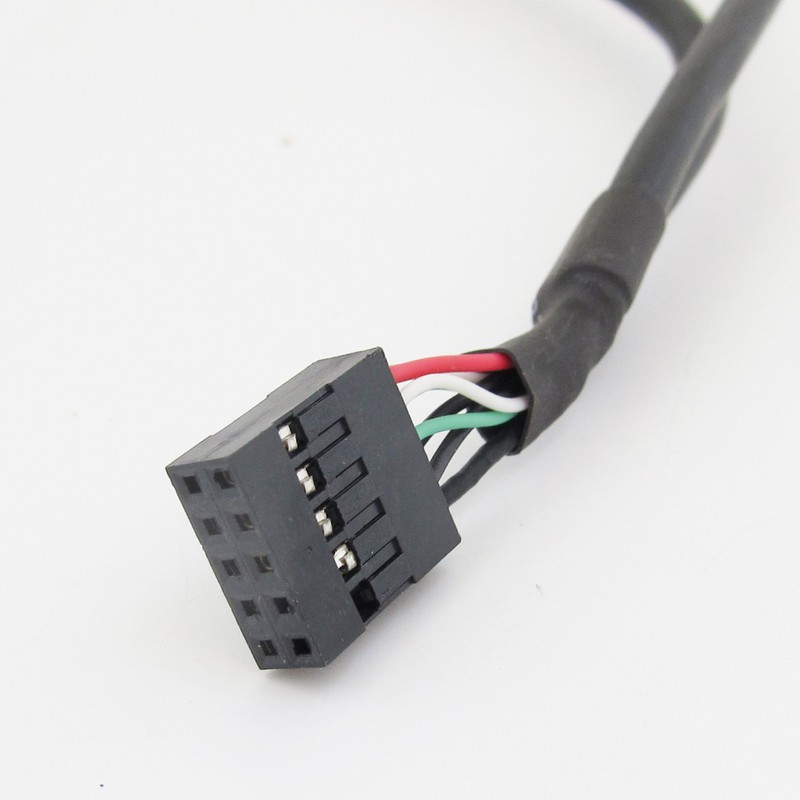 5pcs 50cm 2 Port USB A Female to Internal 2x5 way 9 Pin Header Adapter Cable gallery