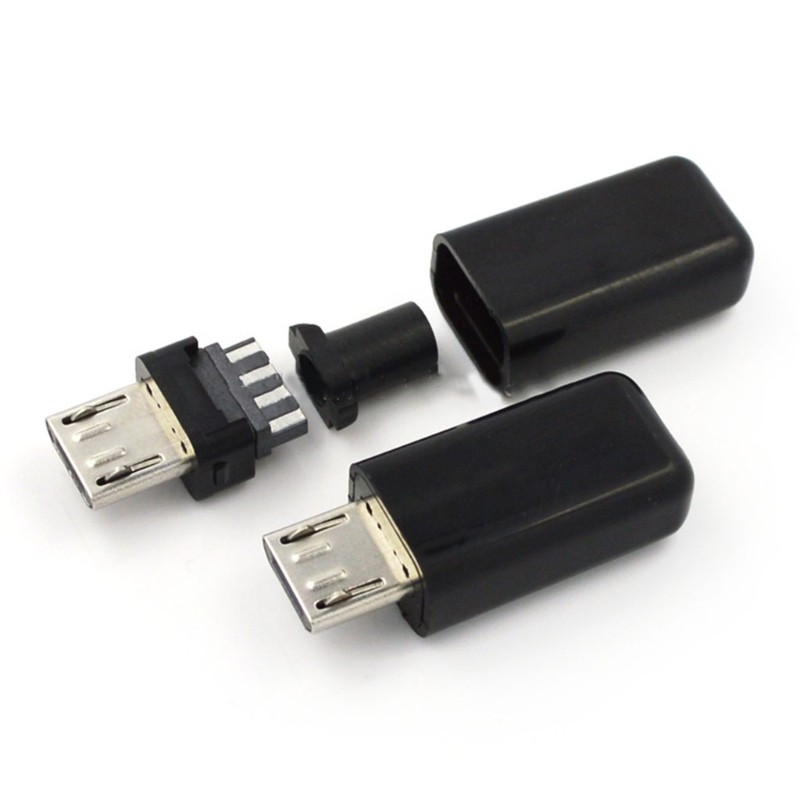 5 Pin Welding Type USB 2.0 Plug Adapters Micro USB Connector Replacement gallery