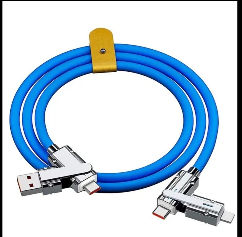Charging Cable & Data Cord For iPhone Samsung 4 in 1 Fast Shipping US Seller