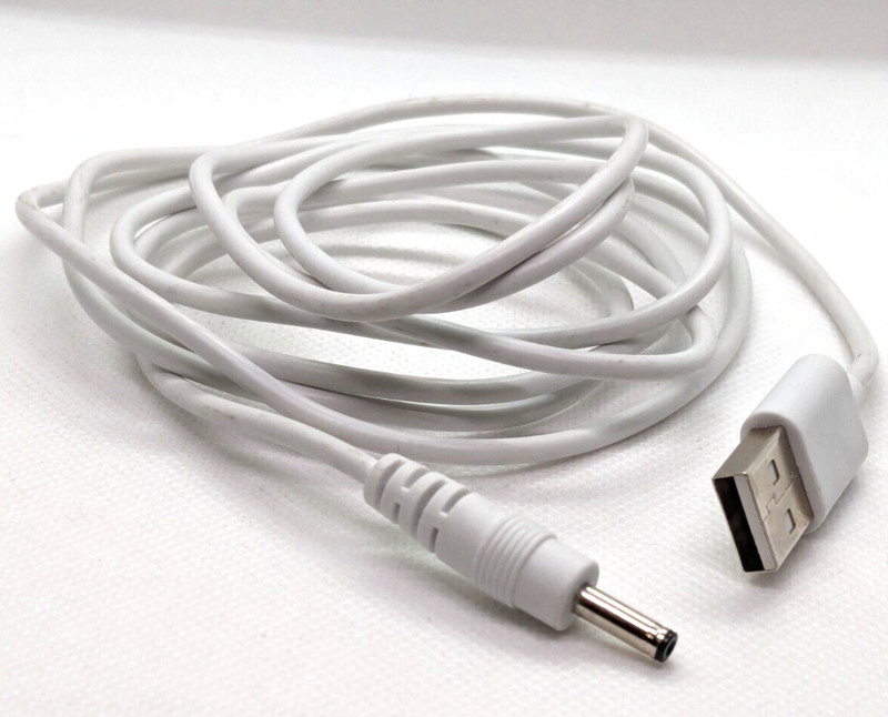 USB to 2.5mm DC 2 Pole Charging Cable 18mm Adapter for Electronic Devices #774