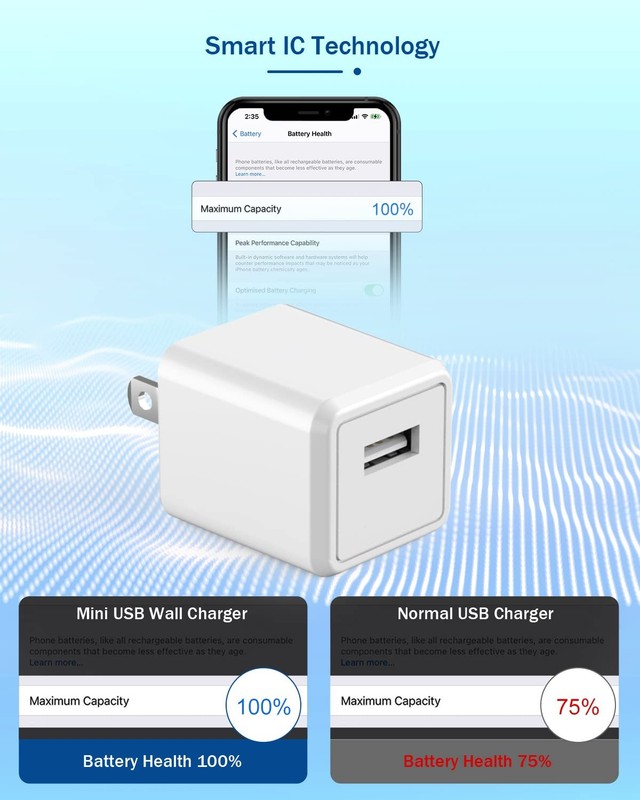 iPhone Charger Cord 6FT, [Apple MFi Certified] 2 Pack Lightning Cable Cube Ph... gallery