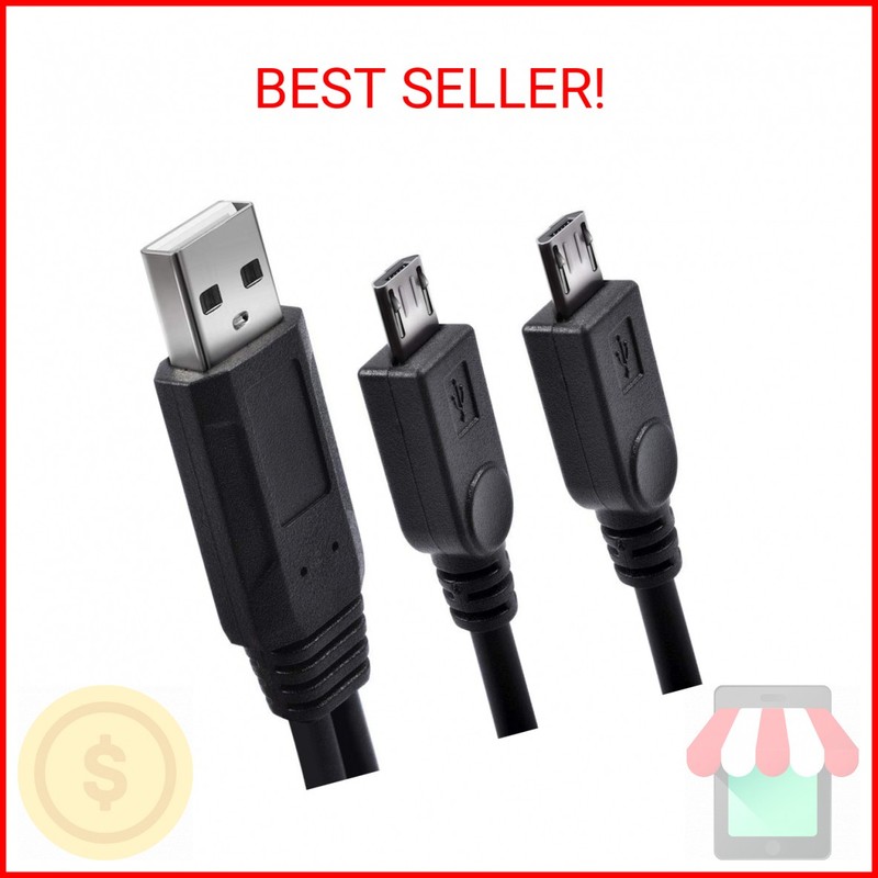 UCEC Dual Micro USB Splitter Charge Cable Power up to Two Micro USB Devices at O gallery
