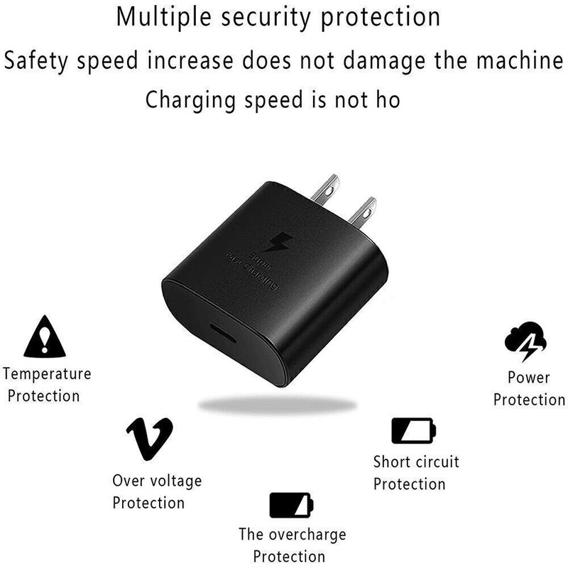 😍45W Type USB C Fast Wall Charger+Cable For Samsung Galaxy S22 S21 S20 gallery