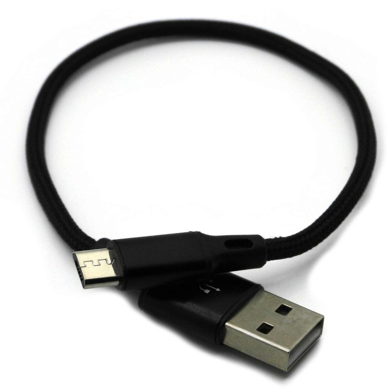 Short Micro USB Cable Cord USB to Micro Fast Charging Data Sync Charger 0.7FT gallery