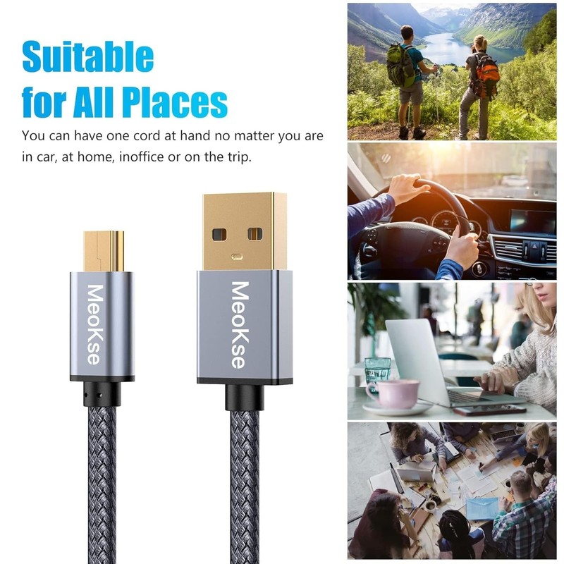 50FT USB Mini Cable - High Speed Data Transfer & Charging (Compatible Devices) gallery