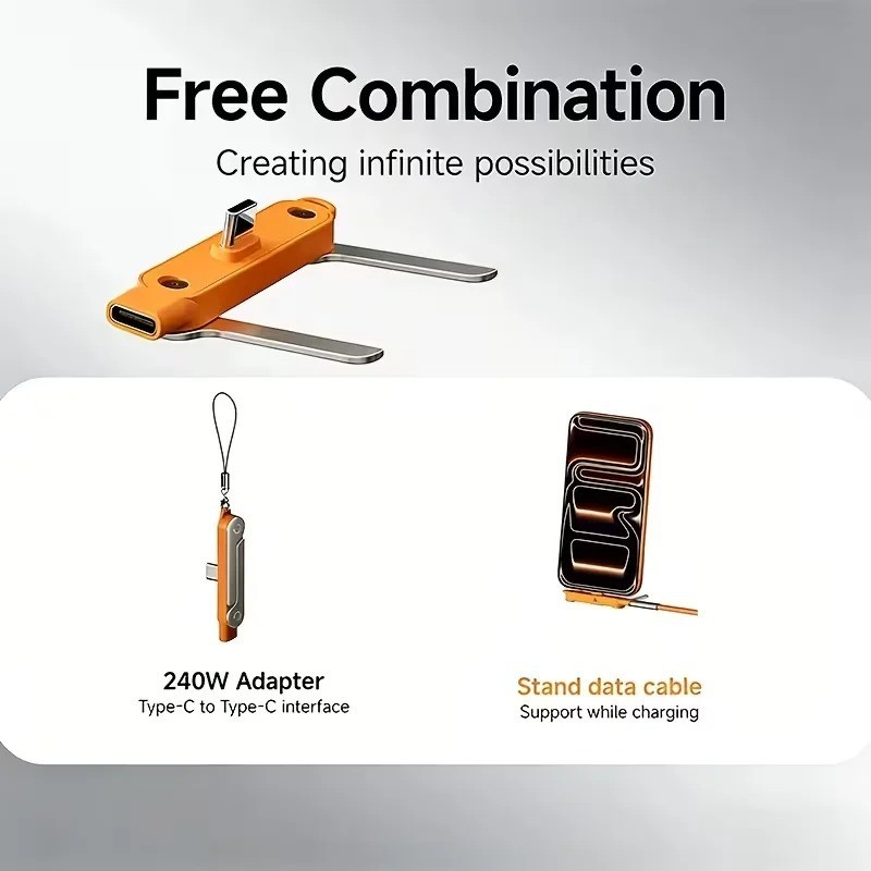 Type C Phone Charging Bracket Adapter 240W Charging OTG Type-C gallery
