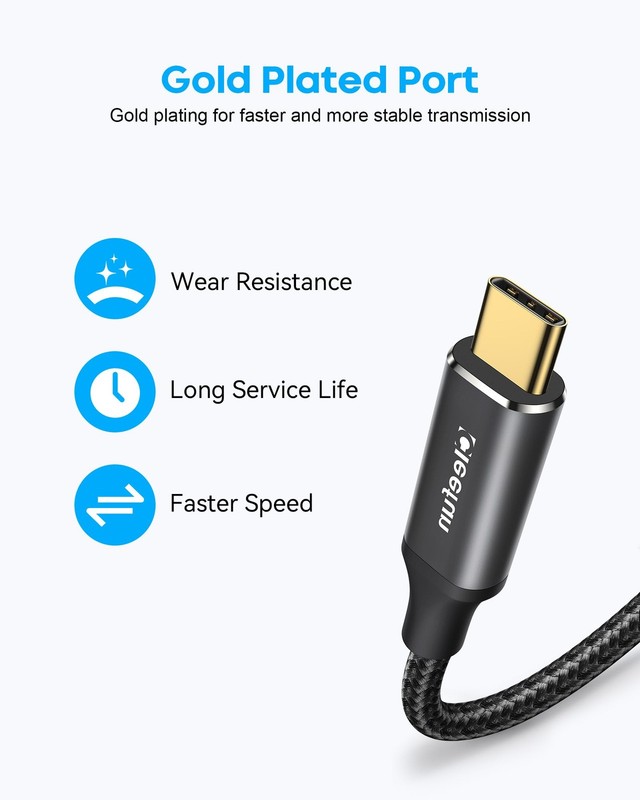 10ft USB C Extension Cable, 3.2 Male to Female, 5Gbps Data & 4K Video Sync, 1... gallery