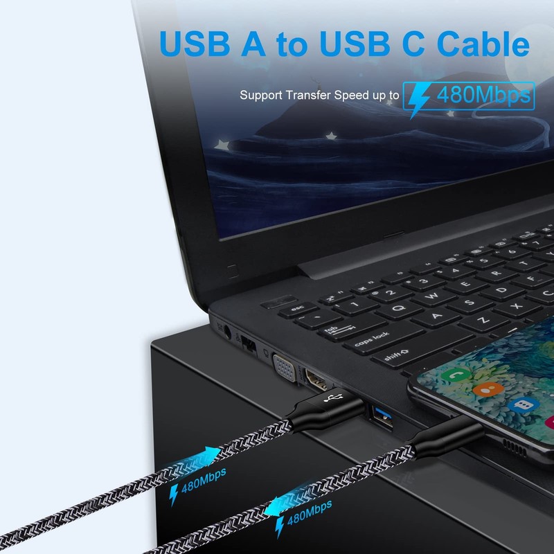 Samsung Charging Cord USB C Cable for Galaxy S26 Ultra S26+ S26 S25 A17 A16 A... gallery