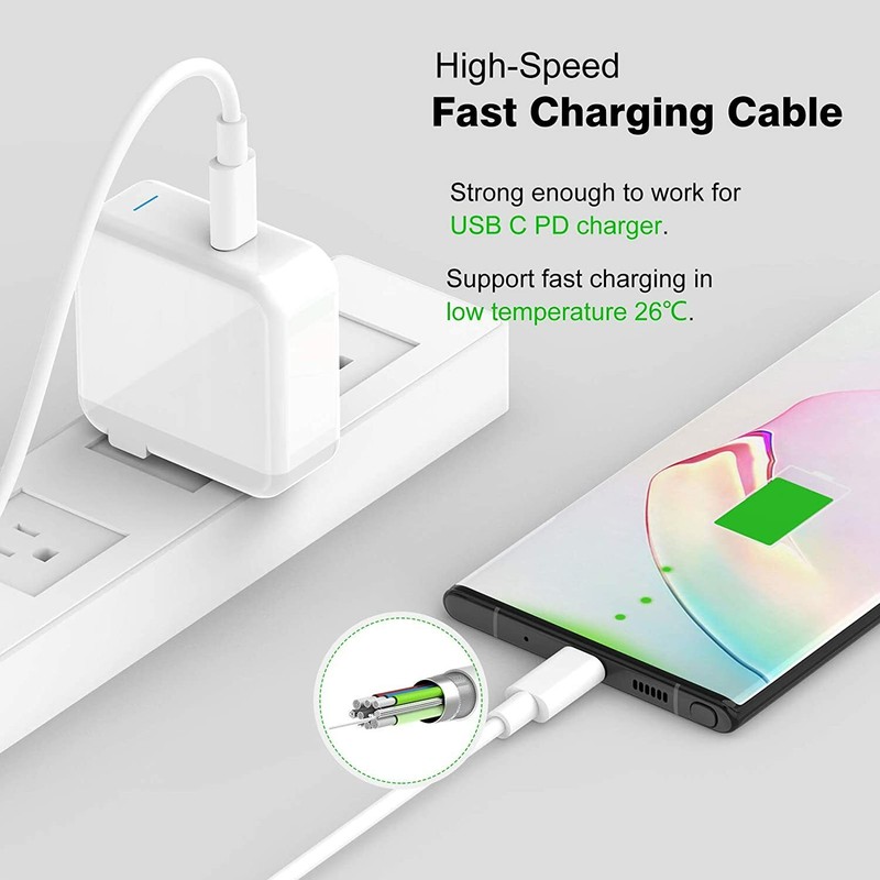 USB C Type C Cable Fast Charger Sync Data For iPad Pro Macbook Samsung Android gallery