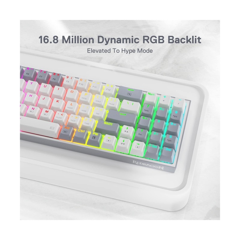 Redragon K628 Pollux 75% Wired RGB Gaming Keyboard, 78 Keys Com... FAST USA SHIP gallery