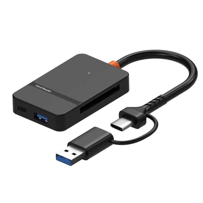 8 in 1 Multiple Card Reader OTG Function for Laptops Devices USB A C Port
