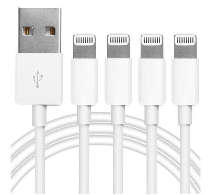 Compatible Apple Cable to USB Pack of 4 Fast Charging 6ft Cord