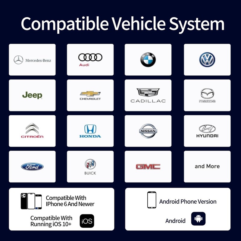 Wireless Carplay Adapter, 3 in 1 Android Auto Adapter 2025 Android 12 Ai Box ... gallery
