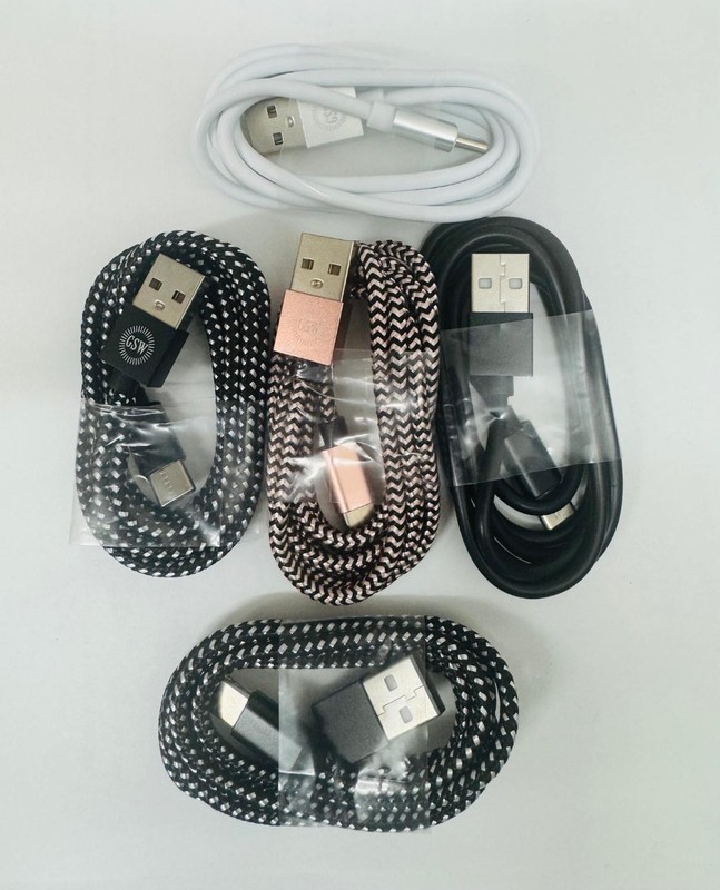 WholeSale 100 Lot Braided USB C Type-C Fast Charging Data SYNC Cable Cord 4 Ft gallery