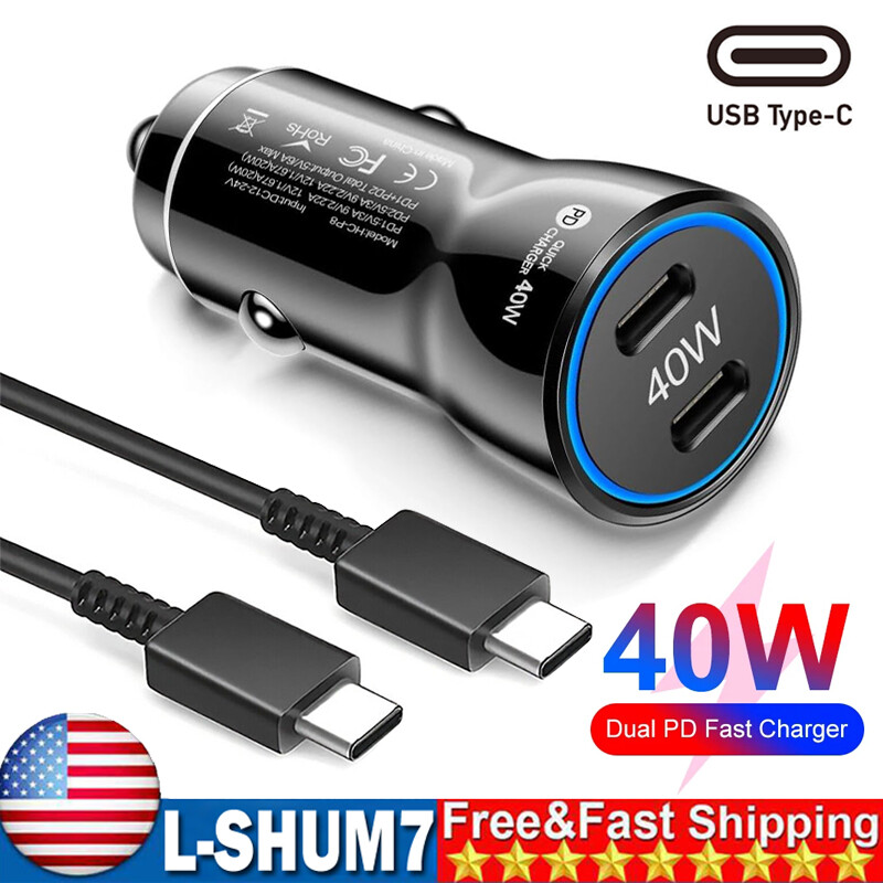 40W USB Type C Fast Charger Adapter&Cable For Samsung A55 A35 A14 A15 A25 A54 5G