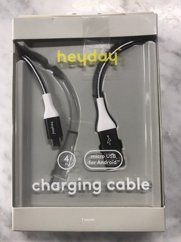 Heyday 4ft Micro USB for Android Charging Cable