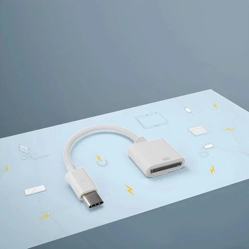 for Apple 30pin Female to USB 3.1 Type-C USB-C Sync Data Charging Adapter Cab... gallery