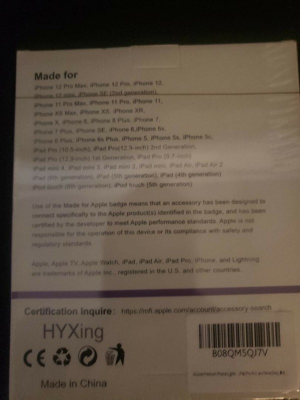 4Colors Premium iPhone Lightning Cable, HYXing [4-Pack 10/6/6/3ft], 90 Degree Fa gallery