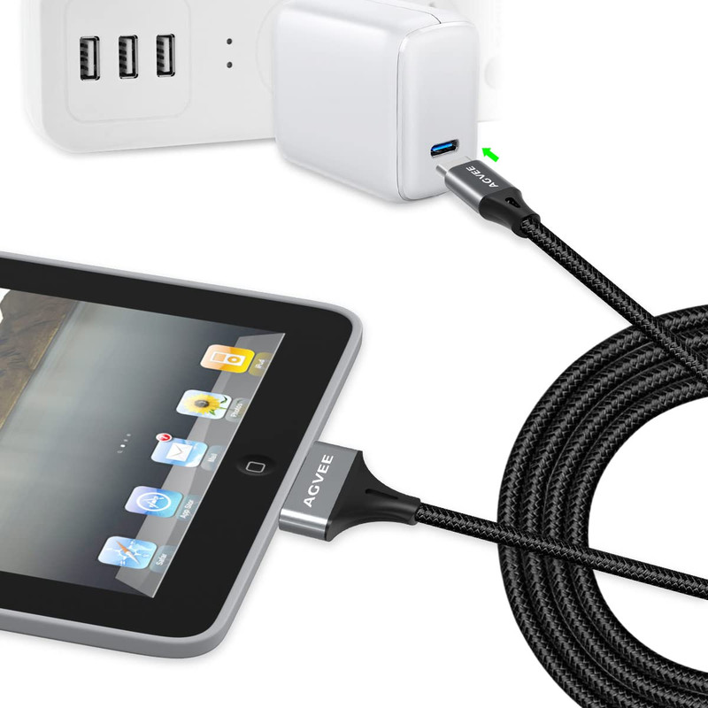 [2 Pack 3Ft USB-C to 30 Pin Cable for Old Iphone 4/4S Ipad 1/2/3 Ipod gallery
