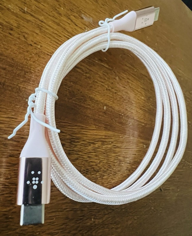 Pink Belkin BoostCharge Braided USB-C to USB-C Cable 4ft. gallery