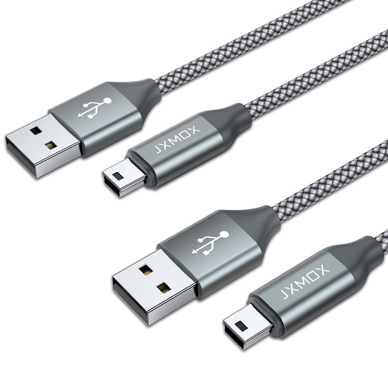 Mini USB Cable, (3.3ft 2 Pack) USB 2.0 Type A Male to Mini B Charging Cord Co…
