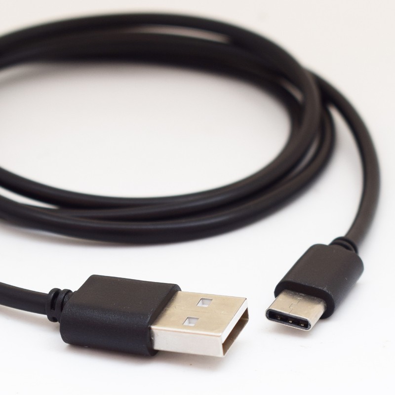 1pc 1M USB 6P Charger Type C to USB 2.0 A Male Data Sync Charging Charge Cable