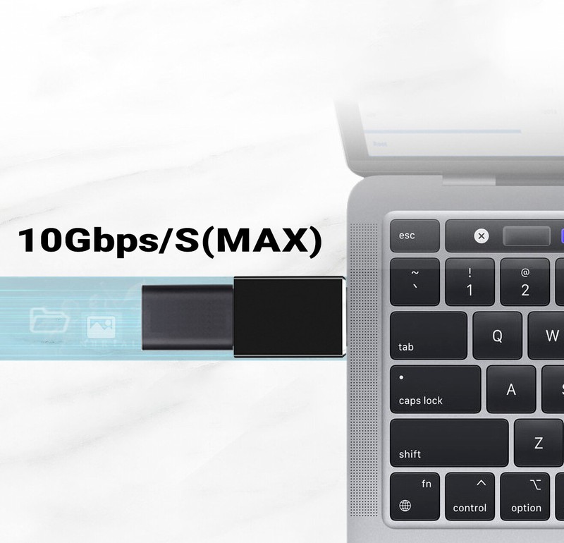 2Pack USB-C Male to USB A Female Data Adapter Converter OTG Type C Android Phone gallery