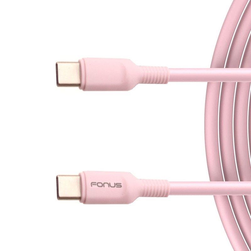 For Samsung Galaxy A14/A54 5G – USB-C to Type-C Pink 10ft Long Cable PD Fast