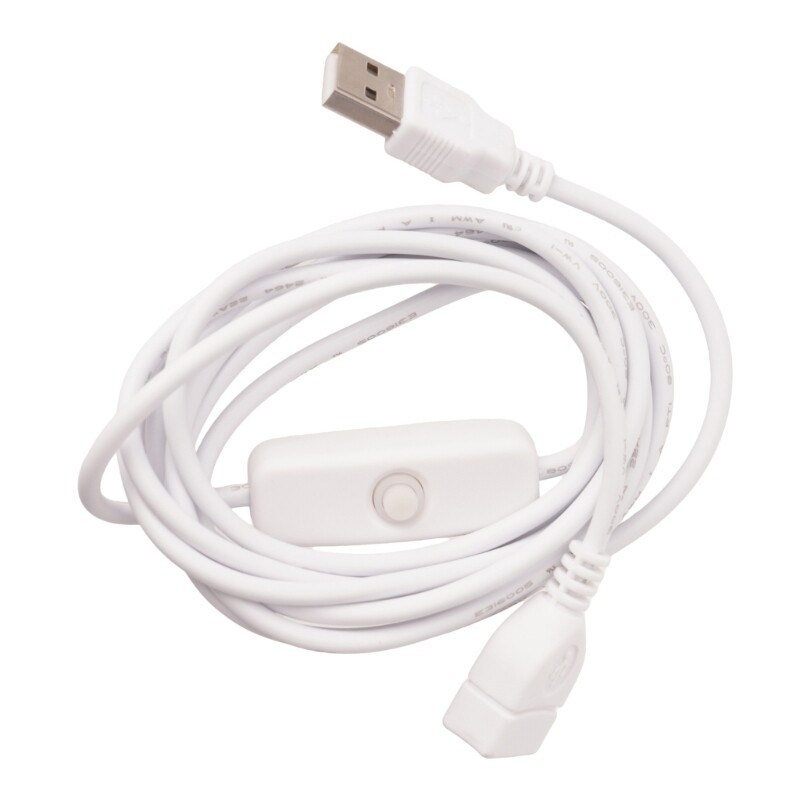 USB 2.0 Male to Female Extension Data Cable With ON/OFF for PC Laptop