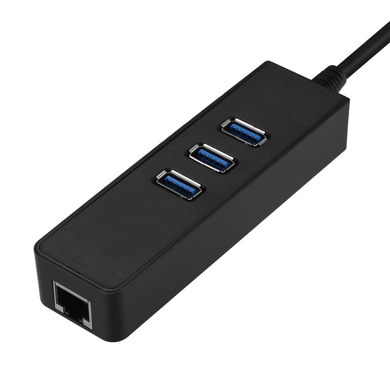 3 Port USB 3.0 Hub Gigabit to Ethernet Adapter Lan RJ45 Network to 1000Mbps gallery
