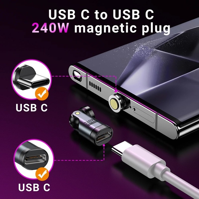 AUFU 9-pin Magnetic OTG Adapter (Type C, Micro, Apple, Laptop) gallery