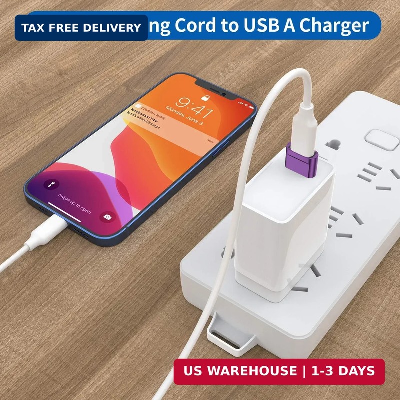 USB C Female to USB Male Adapter (4-Pack),Type C to USB A Charger Cable Adapter gallery