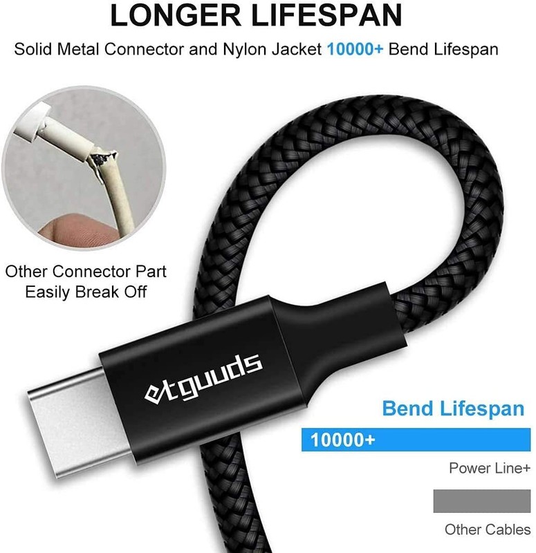 Long Usb C Cable 15Ft, Usb 2.0 To Usb Type C Cable Fast Charging Nylon B gallery