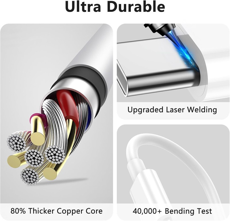 For Samsung iPhone 15 16 Pro Max 60W USB-C to USB C Cable Fast Charger Cord Lot gallery