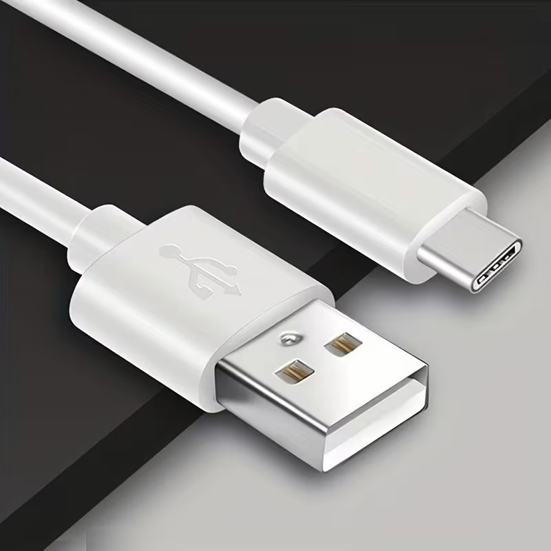 High-Speed Data USB-C to USB-A White Cord 3ft.