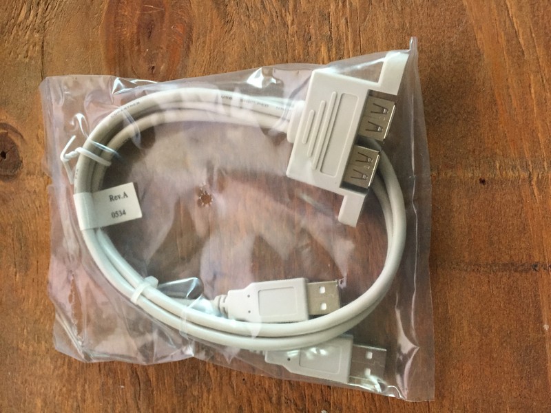 Dual USB Panel Mount Extension cable 24″ US Seller One price shipping!