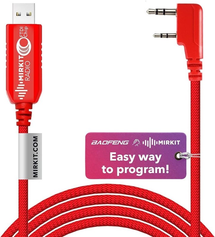 USB Programming Cable Model 3 Red for Flashing Analogue Ham Radio: Baofeng,