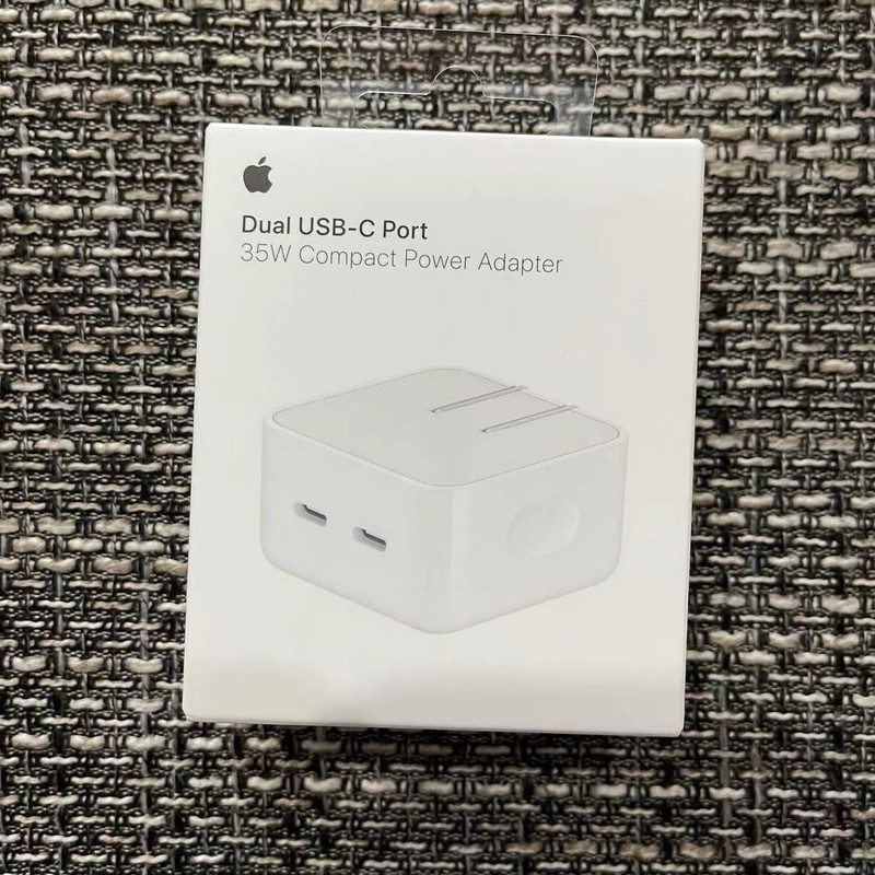New Apple A2579 35W Dual USB-C Port Compact Power Adapter Sealed Box