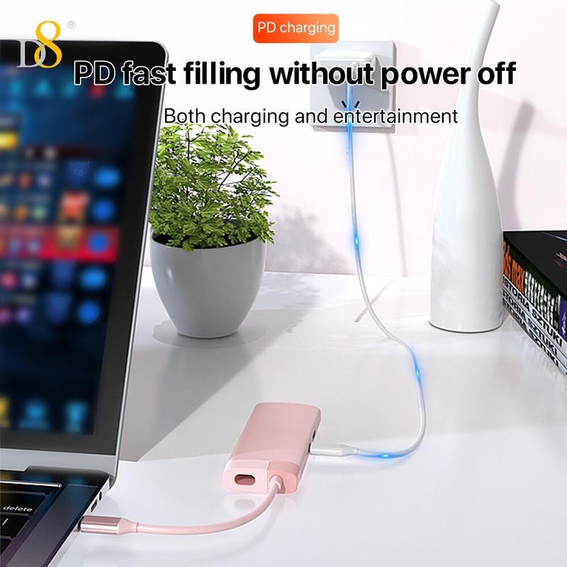 Type C Male to Multi USB 3.0 + HDMI PD TF Hub Adapter Data Connector Converder gallery