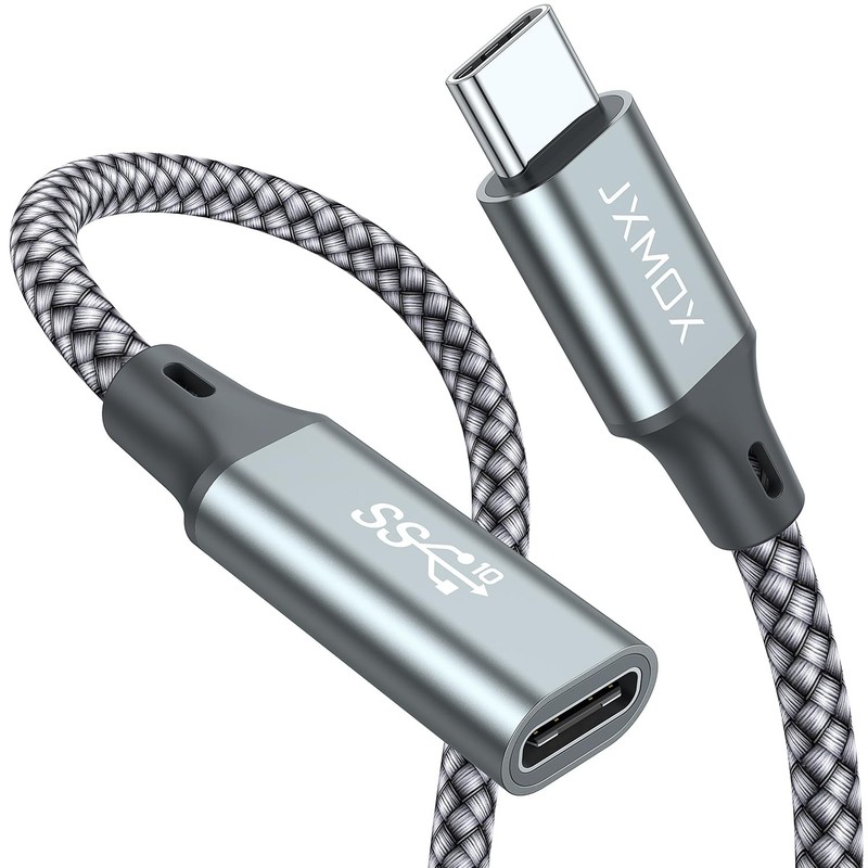 USB C Extension Cable (3.3Ft/1m/10Gbps), USB 3.2 Type C 3.1 Male to Female