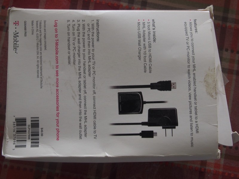 T-Mobile Universal HDMI connection kit - compatible with MHL enabled devices gallery