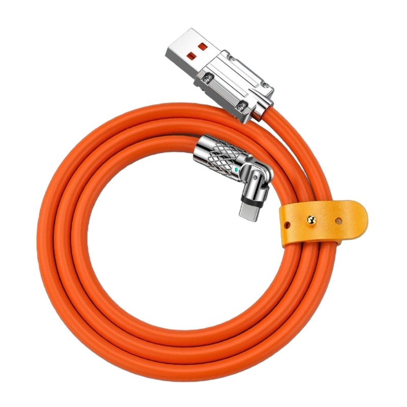 Type C Elbow Line 120W Fast Charging 540 Rotating Fast Charging Cable for Phone