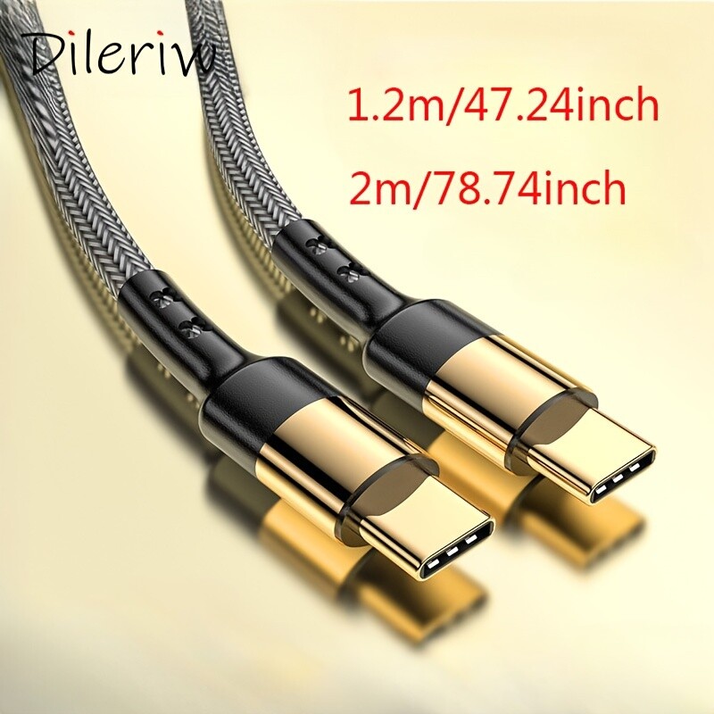 PD60W Fast Charging Data Cable Dual Head TYPE-C 3A Mobile Phone Charging Cable gallery