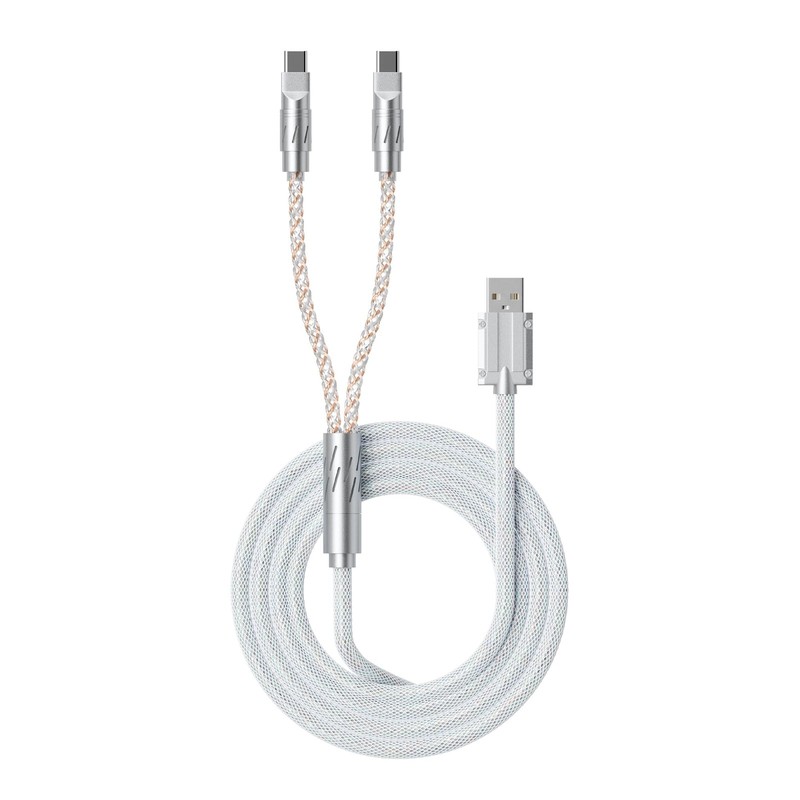 XVX Keyboard Cable, 2-in-1 USB C to USB A Cable for Mechanical Gaming Keyboar…