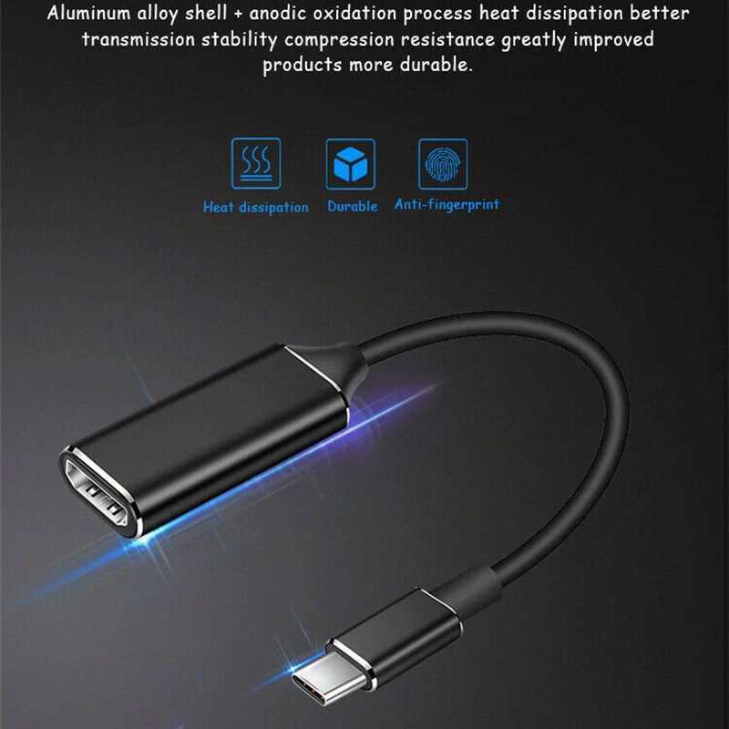 Type-C to HDMI HD TV USB 3.1 4K Adapter Cable For Laptop Tablet Phone Universal gallery