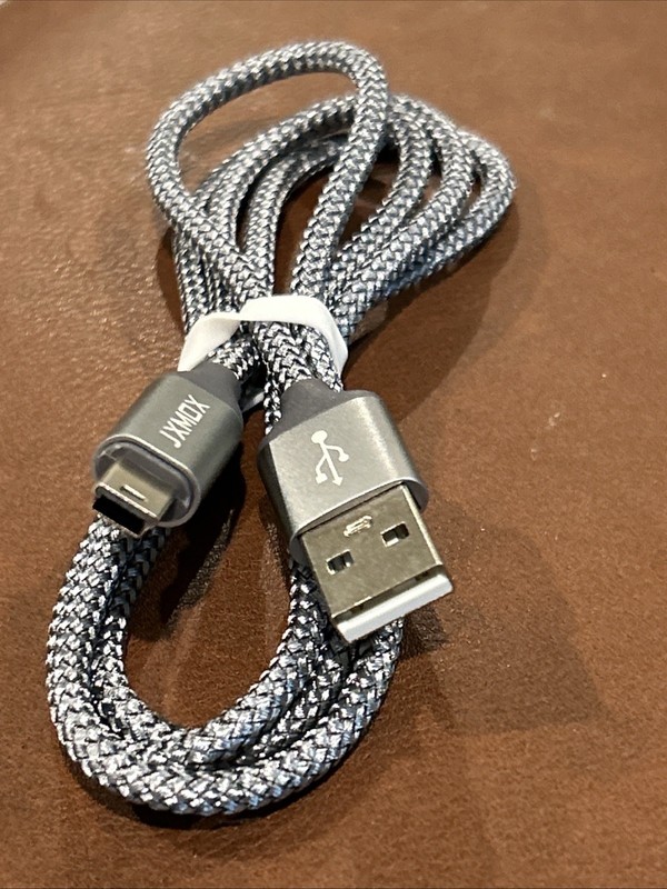 JXMOX Mini USB Cable, (3.3ft 2 Pack) USB 2.0 Type A Male to Mini B Charging Cord